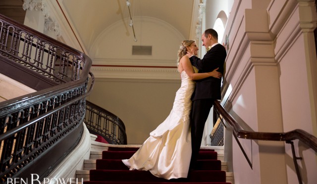 carnegie library wedding_dc_stairs